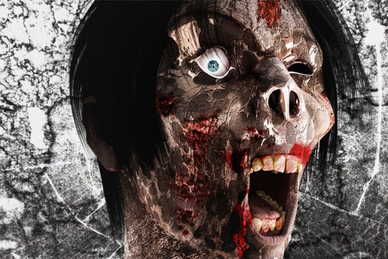 Zombie Face 3D