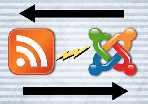 rss feed icon with joomla icon