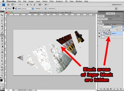 photoshop layer mask in use