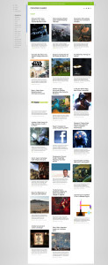 Feedly *Cards* style thumbnails layout