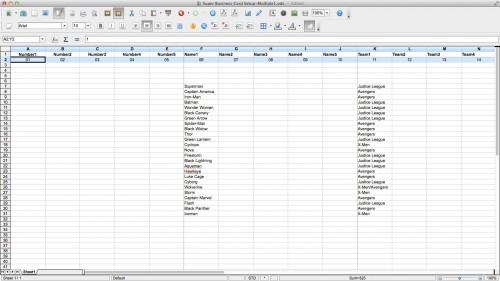 First column now transposed and pasted into the first row.